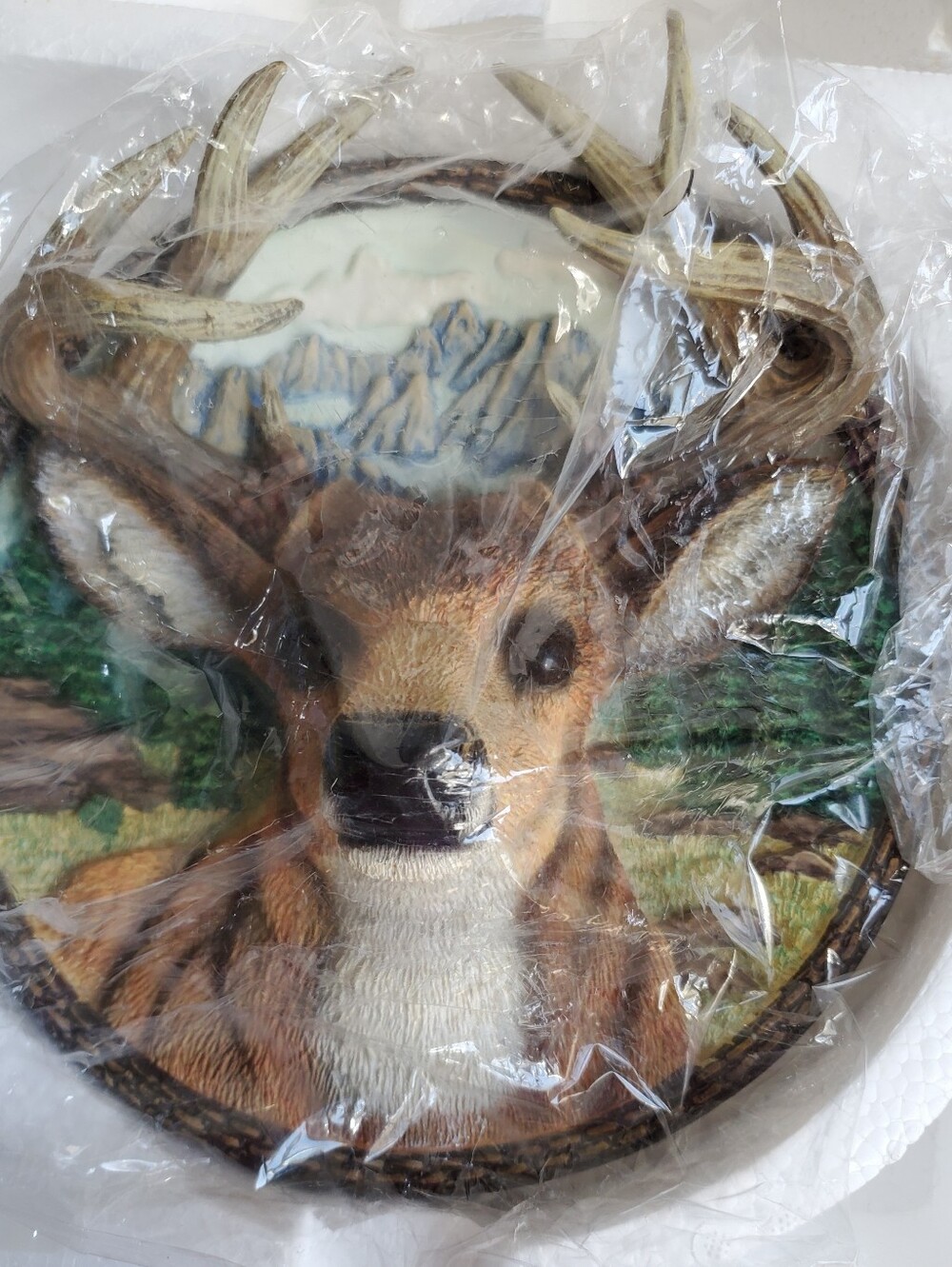 Vintage 1995 Bradford Exchange "The Buck" 3D Sculpted Relief Collector Plate